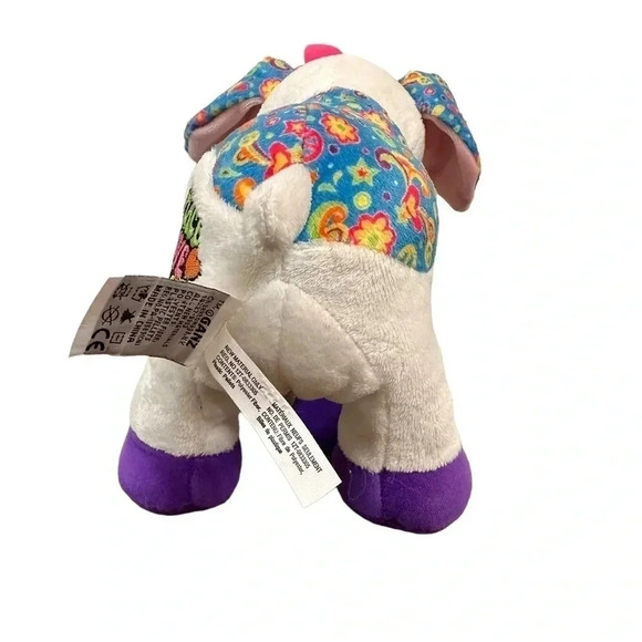 Ganz Webkinz Rockerz Cow Peace Love Moosic Multicolor Plush Cow **No Code** - Picture 4 of 9